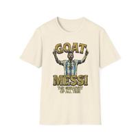 2026 Unisex Cotton Goat Lionel Messi Graphic T Shirt Argentina Soccer Legend Fan Streetwear Gift XL white