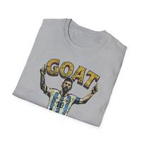 2026 Unisex Cotton Goat Lionel Messi Graphic T Shirt Argentina Soccer Legend Fan Streetwear Gift M gray