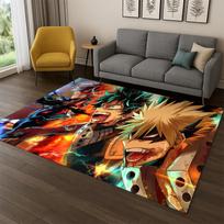 Mano Herojų Akademija Deku Bakugou Animacinis Anime Kilimas Kilimas Miegamojo Svetainės Sofos Durų Kilimėlis Namų Dekoras, Vaikų Zonos Kilimas Neslystantis 80cm x 120cm black
