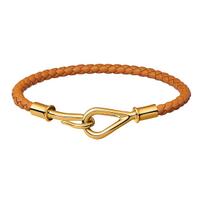 HERMES Jumbo Leather Bracelets Unisex H071682F-37 T2 brown