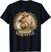 Off to Cause a Kerfuffle Witchy Frog Wizard Snail Meme Humor T-Shirt 150 beige