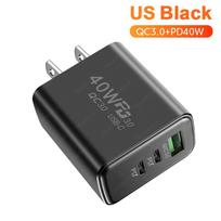PD 60W USB Charger Type C Fast Charging Phone Charger Adapter For iPhone Samsung Xiaomi Huawei QC3.0 EU/US/UK Plug Wall Charger