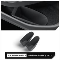 For Tesla Model Y Juniper 2025 2026 Car Door Trash Can Side Door Storage Box Organizer Front Door Organizer Interior Accessories juoda
