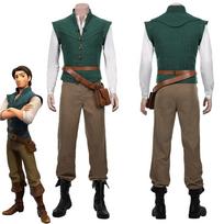 Flynn Rider Pasakų Pasakojimas Rapunzel Cosplay Kostiumas Suaugusiųjų Karnavalo Uniforma Helovinas Anime Helovino Kostiumai L black