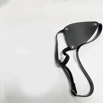 Vintage Pirate Eye Patches Medieval Style Cosplay Costume Accessories Funny Leather Eye Mask  Party Right gray