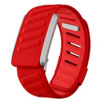 Suderinamas su WHOOP 4.0/5.0 MG SportFlex riešo juosta, švelnus liesti silikonas, atsparus vandeniui ir prakaitui, minkšta, reguliuojama guminė juosta 4.0 red