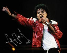 Michael Jackson Autograph Signed Photo Print brown