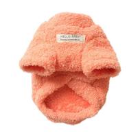Koralų vilnos žieminis šiltas megztinis šuniui mažiems šunims Pliušiniai šunų drabužiai Minkštas šuniuko paltas Striukė Čihuahua Teddy šuniuko drabužiai šunų reikmenys L oranžinė