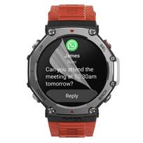 Screen Protector for Amazfit T-Rex 3 [Pack 6] Protective Plastic Film Resistant Ultra Thin Phonillico® skaidri