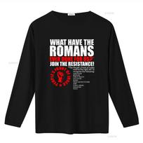 Judojoje esančių žmonių frontas T-marškinėlis Romos pasipriešinimo simbolis Linksmas vintage skalbtas grafinis streetwear Minkštas madingas Stilingas Šiek tiek S red