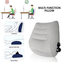 Inflatable Lumbar Support Pillow Orthopedic Back Cushion Lower Back Rest For Office Chair Car Seat Computer Chair pilka