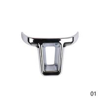 ABS Chrome automobilio vairo apdailos dangtelio apdailos lipdukas, tinkamas Volkswagen VW GOLF POLO JETTA MK5 MK6 Bora priedai gray