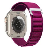 Alpine Loop Strap For Apple Watch Ultra 3 Band 49mm 11 10 9 8 7 46mm 42mm 45mm 41mm Nylon Sport Bracelet iWatch 6 5 SE 44mm Belt S11-10 42mm 40 41mm gray