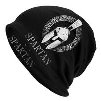 Sparta Spirit Spartan Skull Skullies Beanies Caps For Unisex Women Unisex Hip Hop Winter Warm Knit Hat Adult Bonnet Hats Beanies Hat black