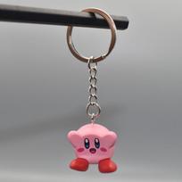 Anime 12 Models Super Cute Kawaii Kirby Figures Keychain Portable Popular Models Anime Perfect Child Gift Toys gray