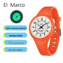 Little Elephant Kids Waterproof Quartz Watch - Simple Design for Students blue