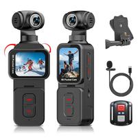 5K Kišeninė veiksmo kamera su 6 ašių stabilizatoriumi (gimbal), 270° pasukamas motorizuotas objektyvas, veido sekimas, valdymas per WiFi programėlę, 1,69 colio jutiklinis ekranas Only the camera