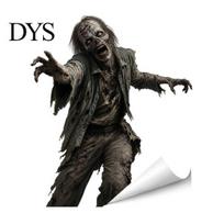 Funny Ghost Pattern Party Supplies Halloween Skeleton Grim Reaper Static Window Clings, Horror Break Through Waterproof PVC Glass Stickers Decals, for H black