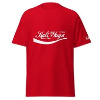Kali Yuga T-shirt. The last of the four yugas, the current one: a dark age, characterized by conflict and spiritual ignorance. S red