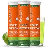 Carbamide Forte Liver Detox Supplement | Fatty Liver Detox Tablets with Clinically Researched Ingredients | Just Drop, Dissolve, Fizz & Drink | G