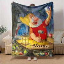 Custom 1pc Snow White's Royal Adventure Blanket, Soft And Comfortable Blanket, Casual Warm, Camping Travel Blanket, Good Birthday Gift Q9083 80cmx120cm