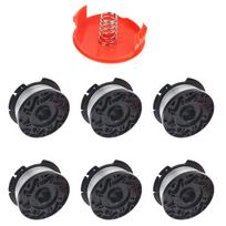 1 rinkinys Af-100 žoliapjovės ritė, žoliapjovės valas 30 pėdų 0,065  automatinis padavimas, skirtas Black+Decker 8pcs