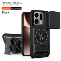 For Oppo Find X9 Case Oppo Find X9 5G Cover Oppo Find X9 Phone Case Magnetic Holder Military Armor Camera Protection Cover OPPO Find X9 black