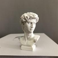 Šiaurietiško stiliaus gipso portretai Gipso biusto statulėlė Graikų mitologijos figūrėlė Garsios skulptūros Stalo puošmena Piešimo praktika gray