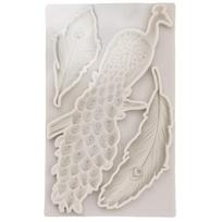 DIY Handmade Soap Making Supplies Silicone Fondant Mold Exquisite Peacock Cake Decorating Family Candle Molds Flexible white
