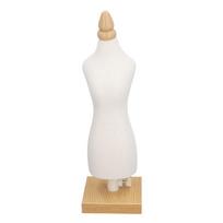 31x9.5cm Drabužių siuvimo manekenas Baltas stalo stendas drabužių eksponavimui No adhesive thread white