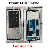 For OPPO A15 A16 A1K A52 A53 A54 A55 A72 A73 A74 A5 A9 2020 A91 A92 A93 A95 A96 F15 4G 5G Middle Frame Housing Front LCD Bezel A55 5G