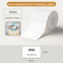 NIIMBOT B1/B21/B3S/B31 Thermal Freezer Labels Food Storage Kitchen Stickers Refrigerator Freezer Date Content Labels Fuel Injectors 6 White-50x30-1 Roll China gray