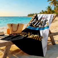 Newcastle Customizable Name Beach Towel Quick-Dry Soft Microfiber 80cmx160cm(31x63inch)