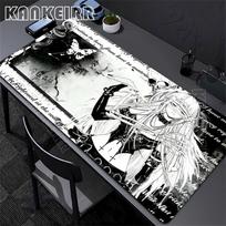 Black Misa Amane Light Yagami Desk Mat Gaming ESports Keyboard Pads New Death Note Anime Mousepad Computer Lock Edge Mouse Pad 800x300X2mm