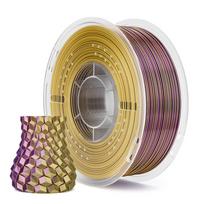ELEGOO Silk PLA Filament 1.75mm Dual Color 1KG, Shiny 3D Printer Filament Accuracy +/- 0.05mm, Fits for Most FDM 3D Printers