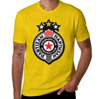 Krepšinio klubas Partizan Belgrade Kk Partizan Partizan Marškinėliai Estetiški drabužiai Greitai džiūstantys Medvilniniai marškinėliai vyrams 3XL black