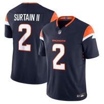 NFL Denver Broncos 2 Surtain II Mens Short Sleeve Football Jersey - Multiple Sizes 3rd Gen Navy In Stock