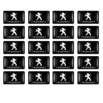 10/20/50pcs Epoxy Car Emblem Sticker Badge Decoration decal For Peugeot 206 307 308 3008 207 208 2008 5008 107 Valve Accessories