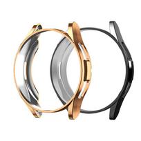 2 vnt. samsung galaxy laikrodžio dėklai 6 klasikinis 47 mm 43 mm dėklas galaxy laikrodis 6 5 44 mm 40 mm 5 pro 45 mm minkštas TPU apsauginis dėklas Roseogld Black Case-Watch 6 Classic 43mm gray