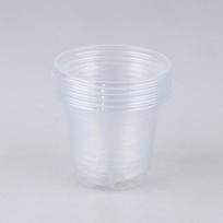 5 vnt. Augalų daigyno vazonėlių skaidrūs plastikiniai PET sėklų daiginimo puodeliai su dangteliu white