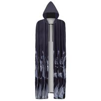 Girls Halloween Costume Neck Sling Skull Print Dress Horror Ghost Bride Cosplay XL black
