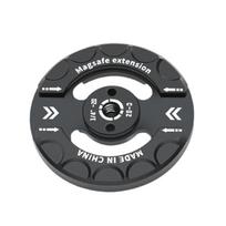 Magnetic Phone Tripod Mount Adapter with 1/4  Screw Holes Magnet Phone Tripod Stand Ball head Adapter 1 black