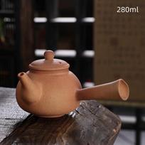 High Temperature Resistant Rough Pottery Boiled Teapot Kettle Tea Ceremony Kung Fu Teapot Retro Handmade Teapot Tea Fire Stoves black