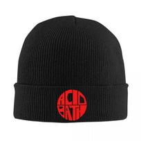 Rock Band The Acid Bath LOGO Bonnet Hats Knitted Hat Adult Unisex Casual Warm Beanie Hats Winter Hippie Printed Cap black