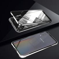 Samsung A55 Magnetinis Metalinis ir Stiklinis Telefono dėklas - Suderinamas su A17, A36, A53, A56 Samsung A36 white