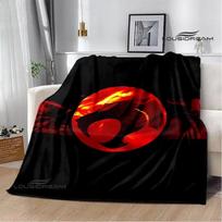 Thundercats animacinių filmukų margintas pledas Pledas iškylai Šilti flaneliniai pledai Namų lovos apklotai lovoms Gimtadienio dovana 75x90cm gray