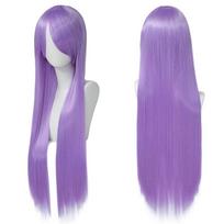 Spalvingi ilgi tiesūs perukai Cosplay 80 cm Anime ir istoriniams kostiumams gray
