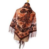 Trendy Women's Triangle Scarf Soft Fabric Comfortable Fringed Shawl Provide Comfort and Sophistication for Any Occasion kava