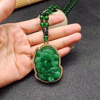 New Guanyin Buddha Necklace Fox Guan Gong Pixiu Chain Women's Autumn and Winter Bianlong Brand 50cm brown