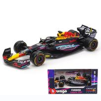 Bburago 1:43 F1 Red Bull Racing Rb19 Miami Gp  1# Max Verstappen 11# Sergio Perez Alloy Car Die Cast Model black